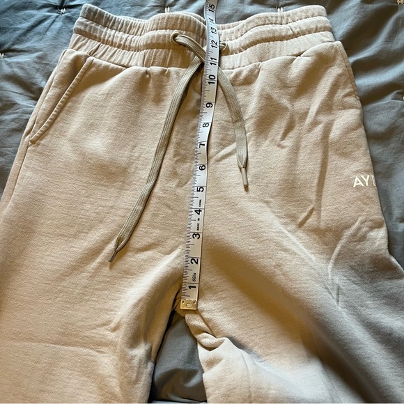 AYBL Everyday Comfy Sweatpant High Waist Joggers in Dove Gray / Tan Size Small - Picture 11 of 13